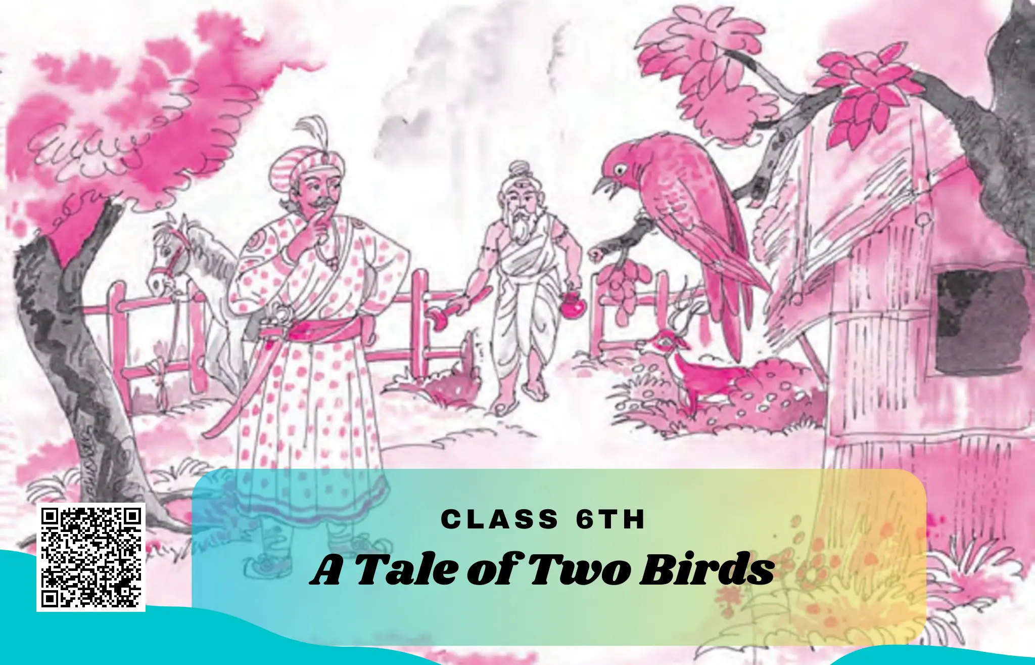 The story, “A Tale of Two Birds” is about two birds who are separated from each other due to a storm and find different homes.
