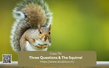 NCERT Solutions for Class 7 English Unit 1 Three Questions & The Squirrel