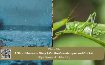 NCERT Solutions for Class 8 English Unit 8 – A Short Monsoon Diary & On the Grasshopper and Cricket (Updated Pattern)